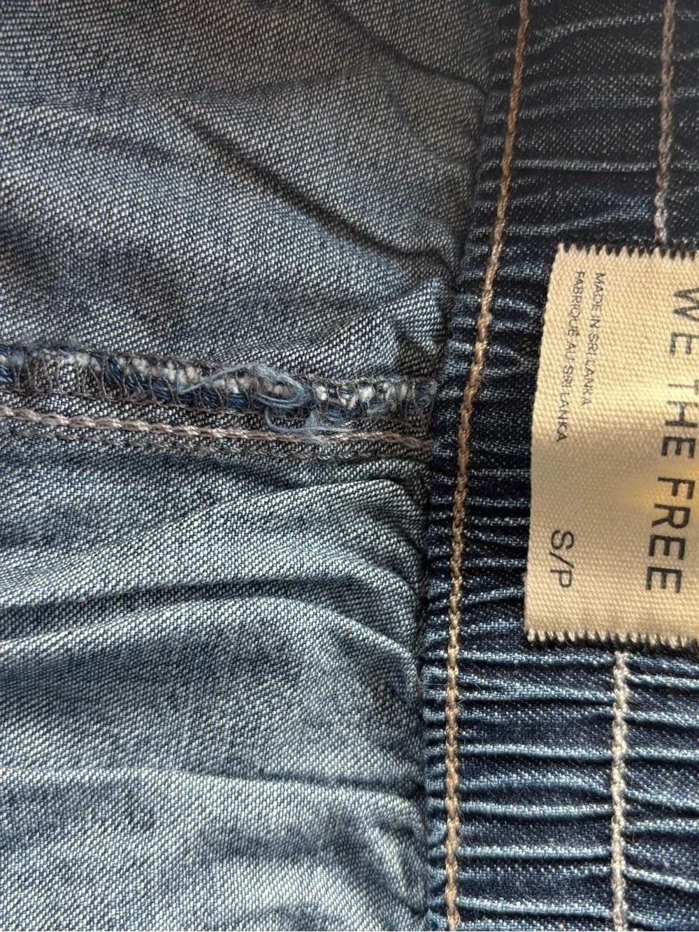 Free People We The Free fleur denim shorts. Size small. True blue! 🎉NWOT - Picture 5 of 6